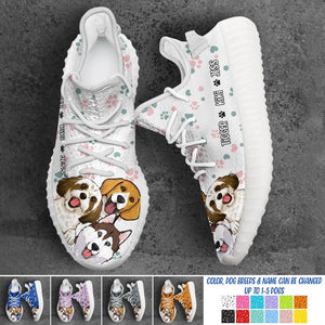 Personalized Dogs & Name Dog Lovers Gift Yeezy Shoes Printed 23FEB-DT27
