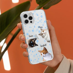 Personalized Upload Your Cat Photo Cat Lovers Silicon Phonecase 23MAR-DT22