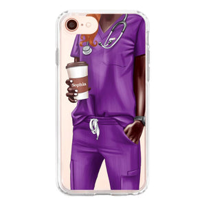 Personalized Nurse & Name Silicon Phonecase 23MAR-DT29