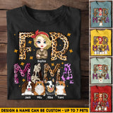 Personalized Fur Mama Leopad, Dog Lover, Cat Lover Tshirt Printed QTHQ2004