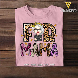 Personalized Fur Mama Leopad, Dog Lover, Cat Lover Tshirt Printed QTHQ2004