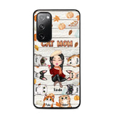 Personalized Cat Mom Fall Season Pumpkin Phonecase Printed MTPN1107