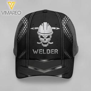 PERSONALIZED WELDER PEAKED CAP 3D LC