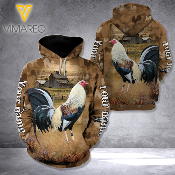 Rooster hoodie 3d all print 1506MQ