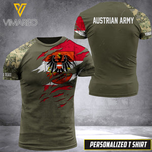 PHN PERSONALIZED Austrian Army Tshirt 3D PRINTED APR-DT08