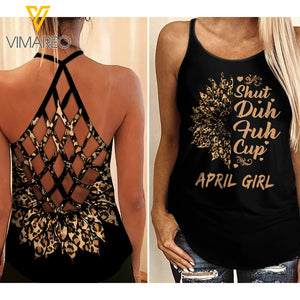 April Girl 2 Criss-Cross Open Back Camisole Tank Top 3 style ZQ1403