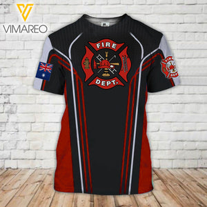 Australian Firefighter 3d Printed Shirt HQ020322