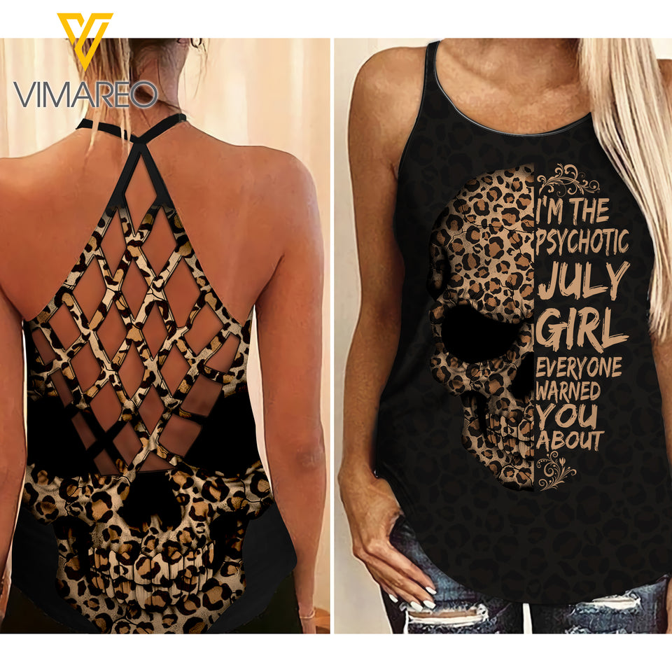 July Girl awesome Criss-Cross Open Back Camisole Tank Top 2 style ZQ1403