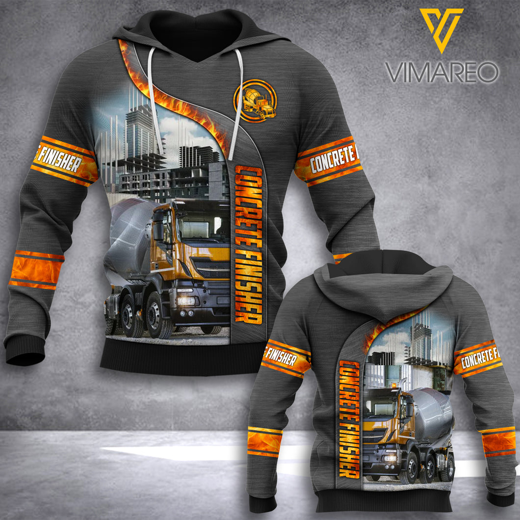 LKH CONCRETE FINISHER HOODIE 3D PRINTED PDT0502