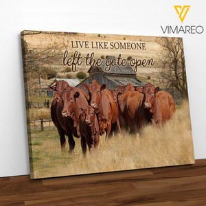 BEEFMASTER CATTLE CANVAS 1506TH