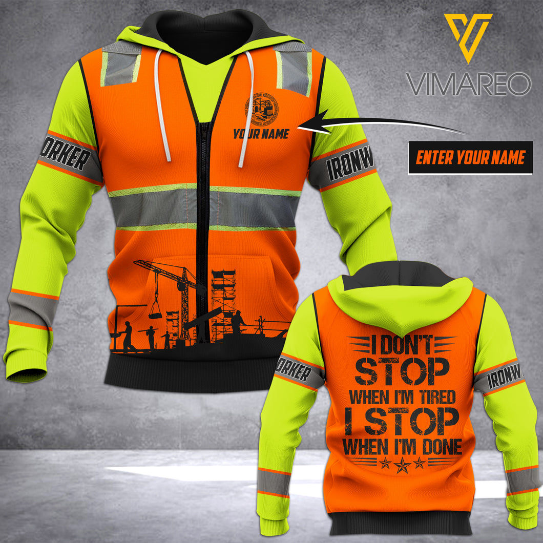 CUSTOMIZE VH Ironworker HOODIE 3D ALL PRINT 1702 PDT