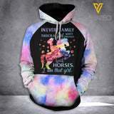 NY GIRL RIDING HORSE  HOODIE 3D PRINTED  FEB PDT02
