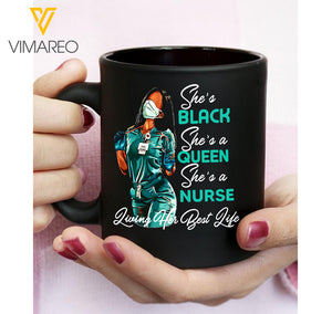 Nurse Black Queen Mug NXBGE