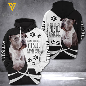 PERSONALIZED PITBULL HOODIE 3D LC