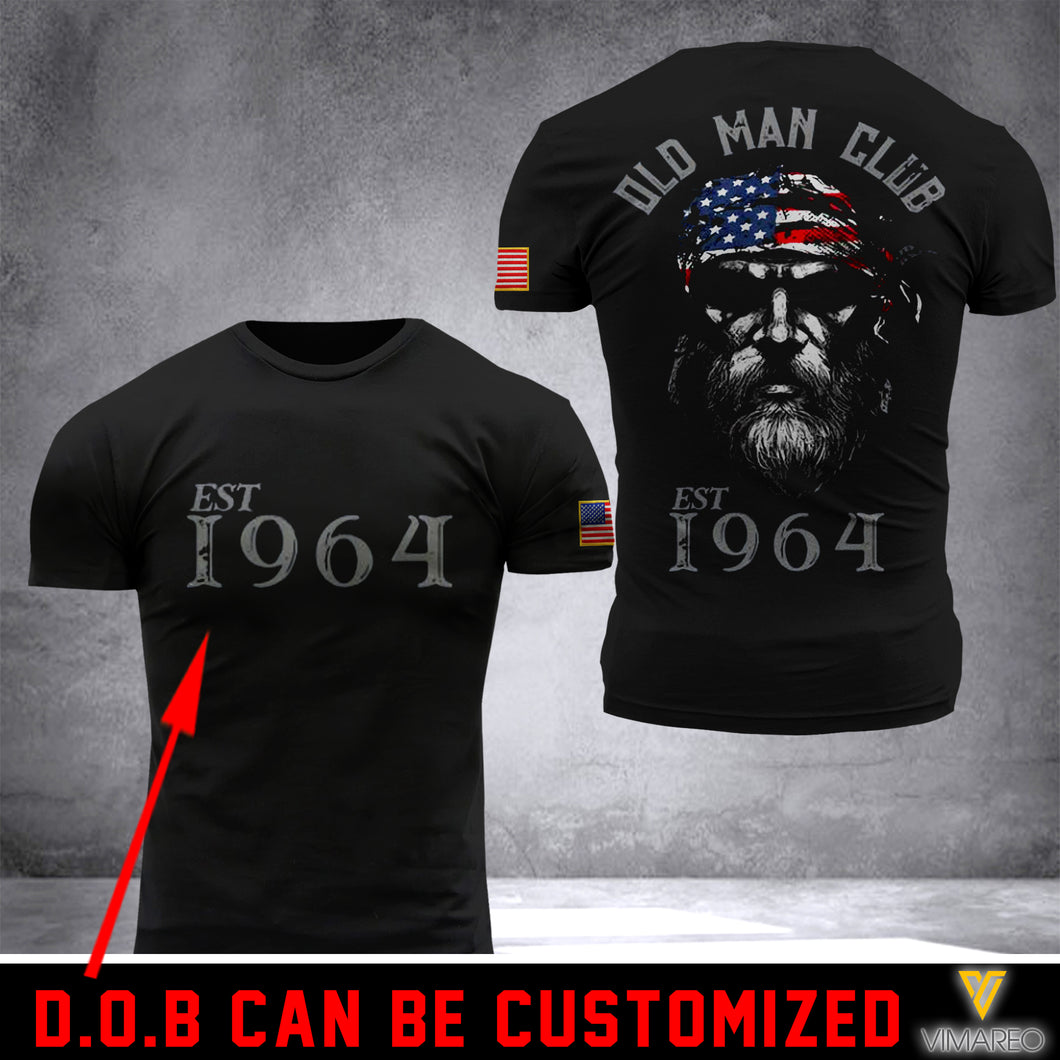 Old Man Club Customized 3D PRINTED SHIRT OMCL
