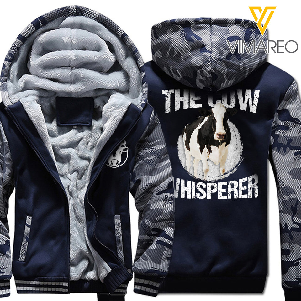 THE COW WHISPERER FLEECE HOODIE 3D PRINTED NQA