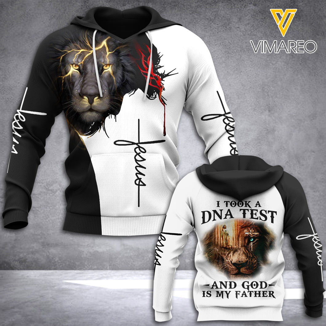 I TOOK A DNA TEST GOD IS MY FATHER HOODIE 3D PRINTED QTDT2011