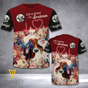 VMMH BRAHMAN COW TSHIRT 3D PRINTED MAR-MA02