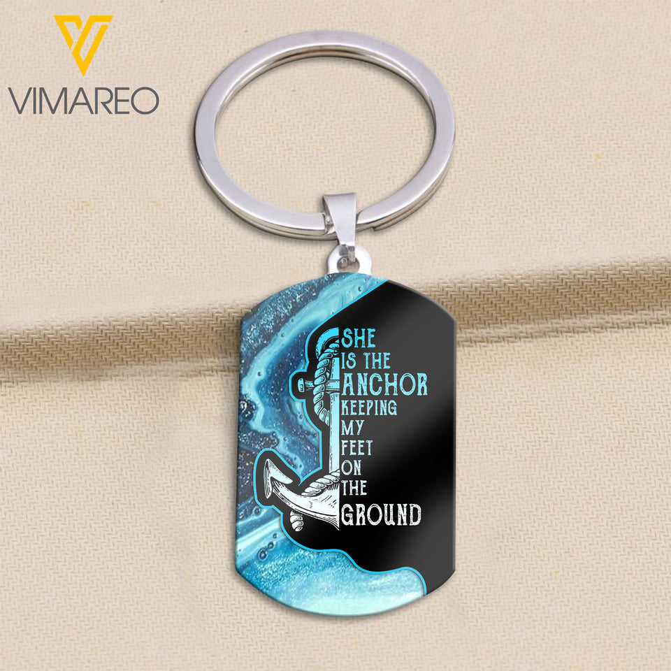 PERSONALIZED COUPLE VALENTINE GIFT KEYCHAIN PRINTED TNVQ2912