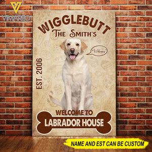 PERSONALIZED WELCOME TO LABRADOR BAKING HOUSE CANVAS TNDT0708