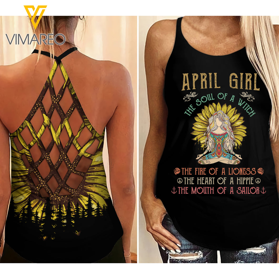 APRIL GIRL CRISS-CROSS OPEN BACK CAMISOLE TANK TOP