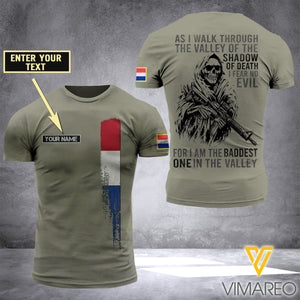 Customized Netherland Soldier 3D Printed Shirt/Hoodie ZD064