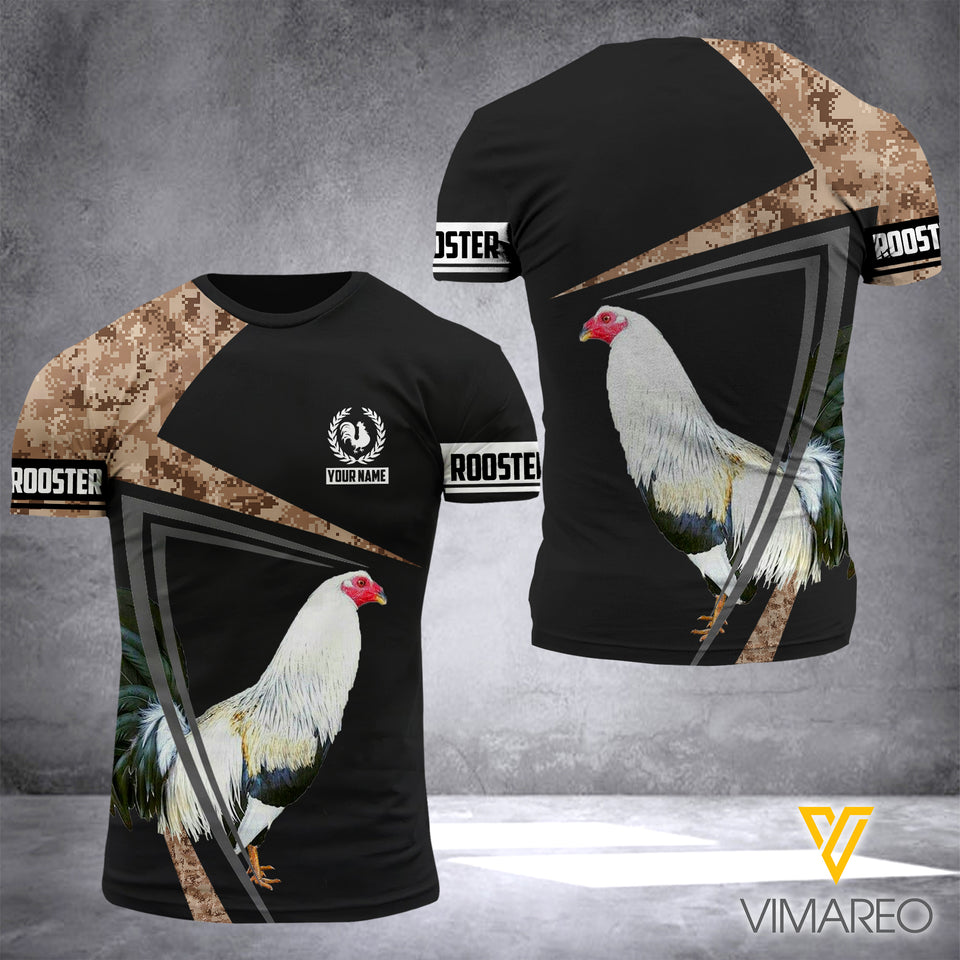ROOSTER CAMO CUSTOMIZE T SHIRT 3D PRINTED TL263