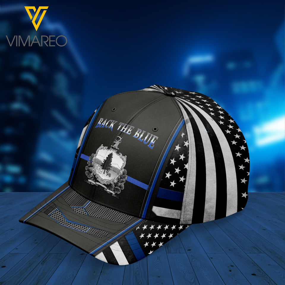 Vermont blue line Peaked cap 3D MTP cow
