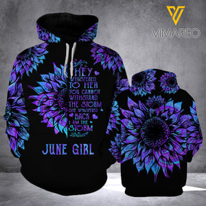 June Girl 3D printed hoodie LSSME