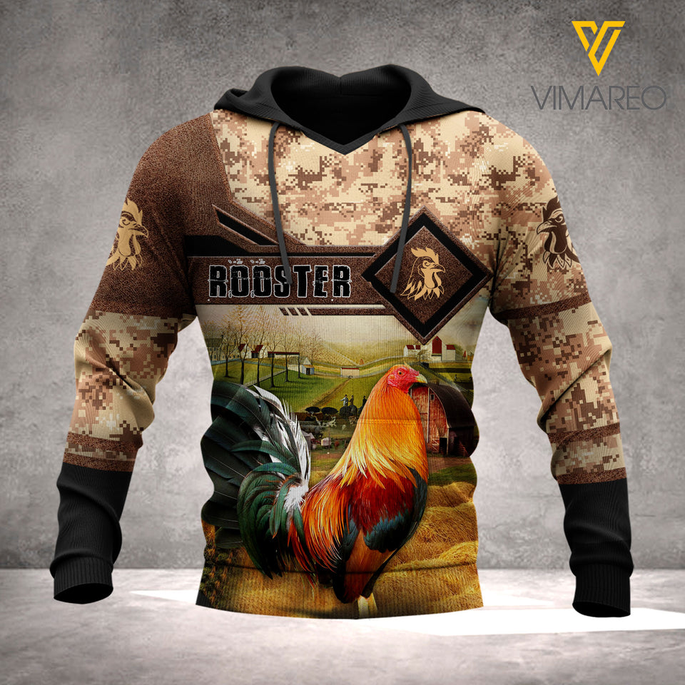 VH Rooster HOODIE 3D ALL PRINT 2302 HVQ