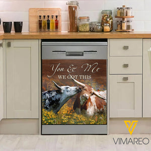 Texas Longhorn Cattle Kitchen Dishwasher Cover got this